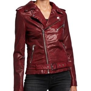 LaMarque Kiyoshi Leather Zip-Front Moto Jacket